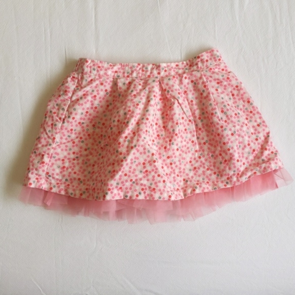 gymboree enchanted winter pink confetti dot corduroy skirt 2T toddler girls - Picture 2 of 7